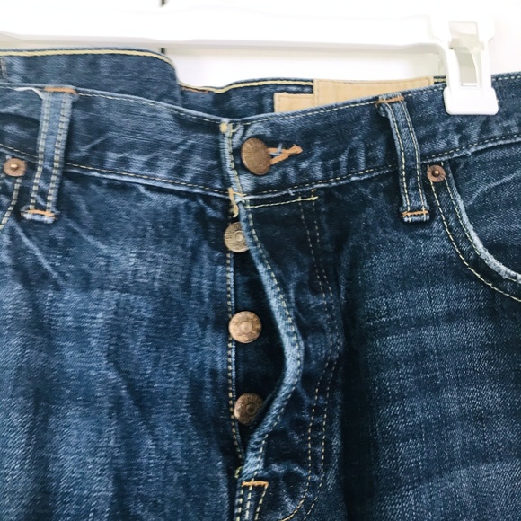 Vintage Hollister Menβs Jeans β 33x32 Distressed Denim - Picture 6 of 7